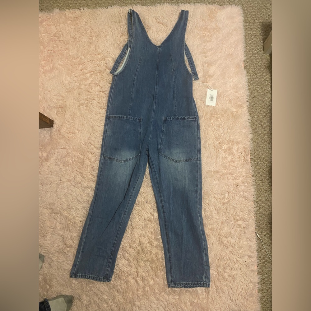 Zenana Outfitters Blue Denim Overalls